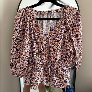 LOFT Floral Print Women's Top